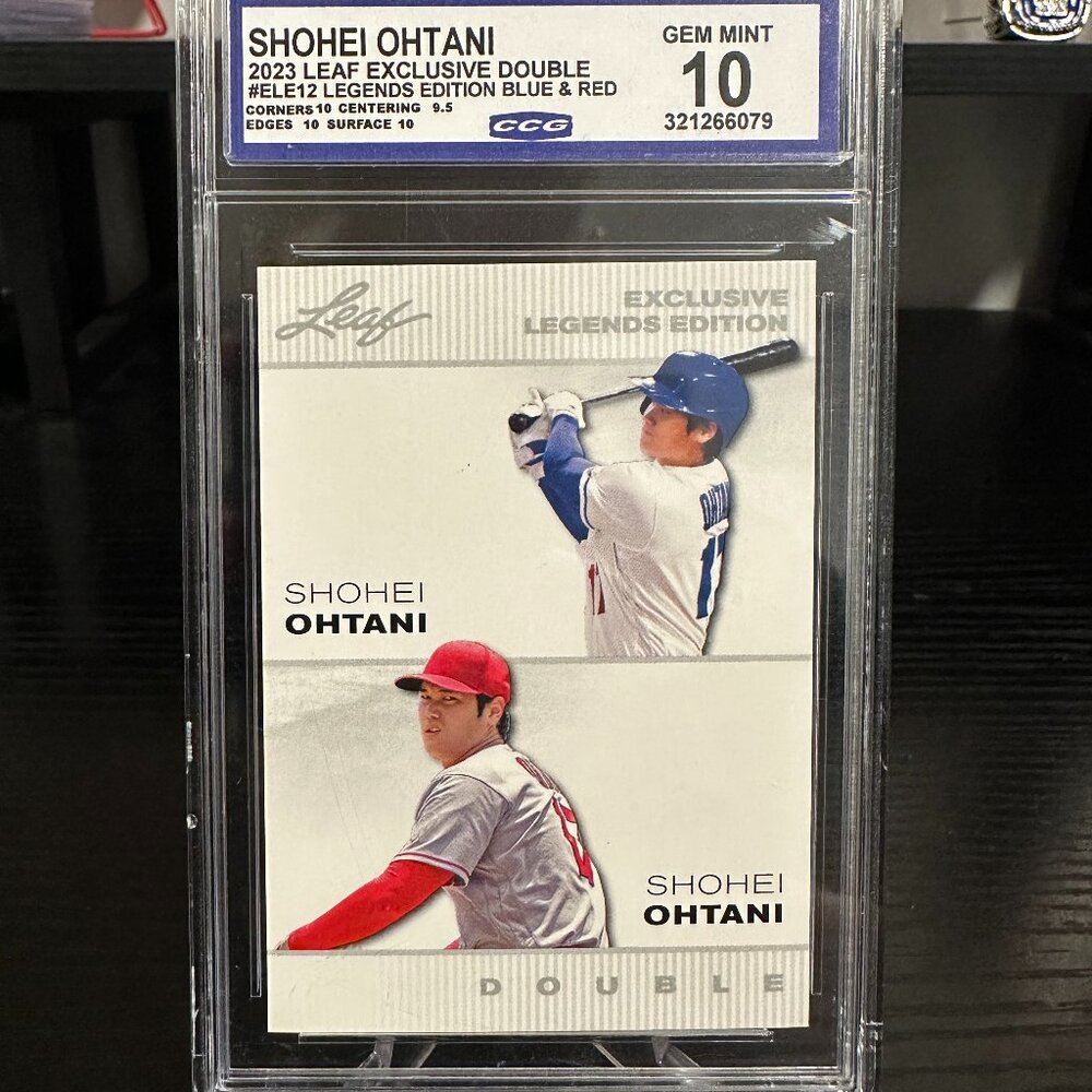 Shohei Ohtani 2023 Leaf Exclusive Double Legends Edition Blue & Red